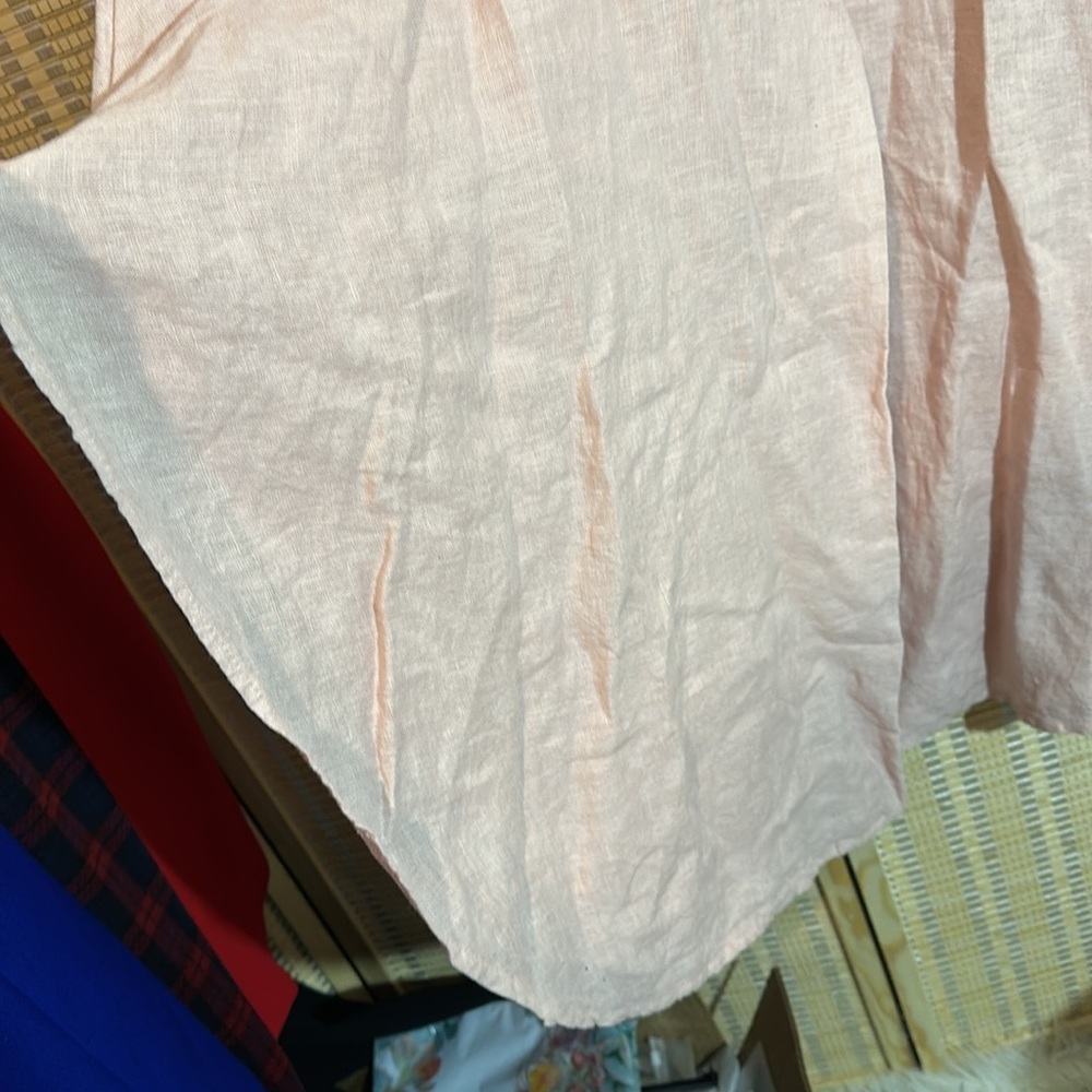 Suzy D London Light Pink Linen Sahara Ultra Wide Leg Culotte Pants Med NWT - Picture 12 of 16
